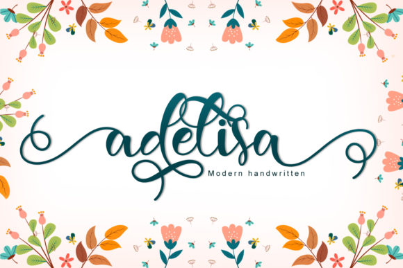 Adelisa Font: A Romantic Script for Crafters