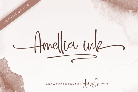 Amellia Ink: A Handwritten Font for Modern Campaigns