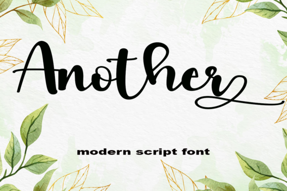 Another: A Handwritten Font for Modern Web Design