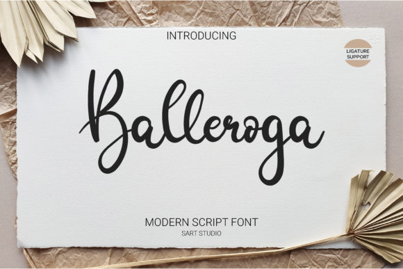 Balleroga: A Handwritten Font for Modern Web Design