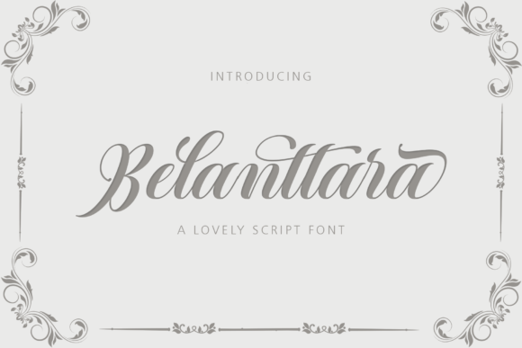 Belanttara: A Script Font for Digital Elegance