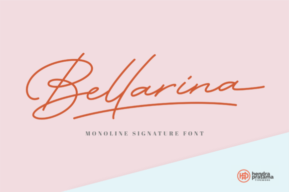 Bellarina: The Perfect Monoline Signature Font for Crafters