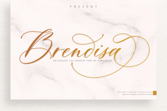 Brendisa: A Modern Script Font for Crafters