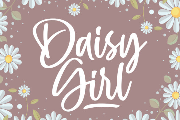 Daisy Girl: A Handwritten Font for Warm Branding