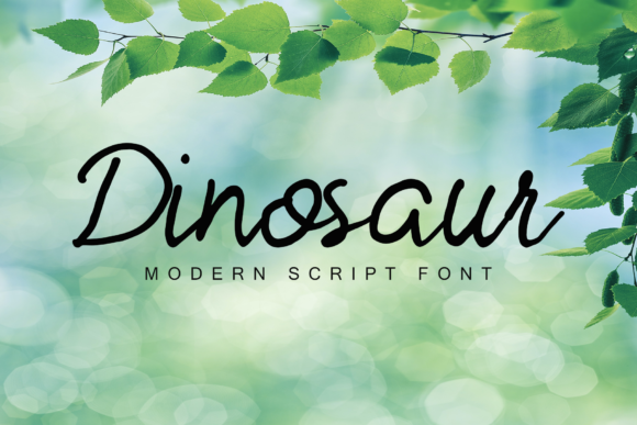 Dinosaur Font: A Handwritten Typeface for Elegant Editorial Design