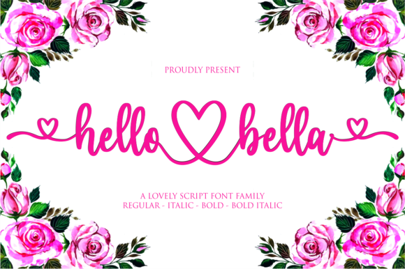 Hello Bella: A Romantic Script Font for Editorial Design