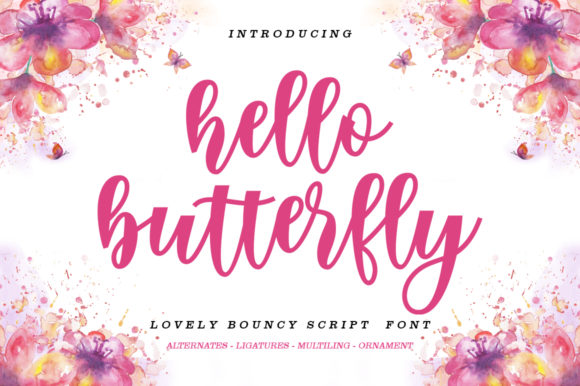 Hello Butterfly: A Handwritten Font for Branding