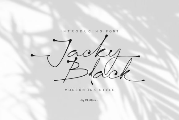 Jacky Black: A Handwritten Font for Modern Web Design