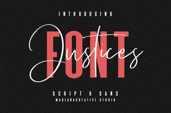 Justices: A Bold Duo Font for Web Design
