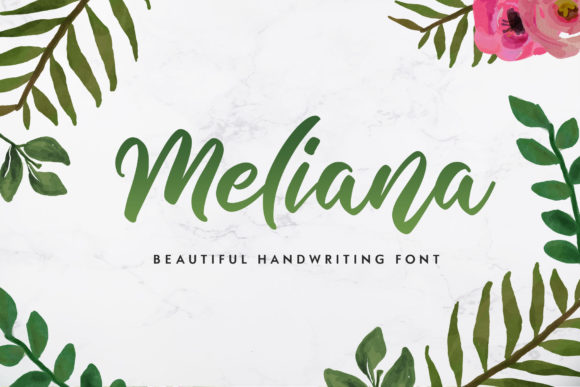 Meliana: A Graceful Script Font for Editorial Design