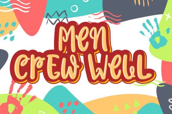 Men Crew Well Font for Crafters