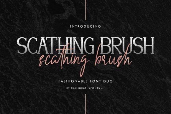 Scathing Brush: A Versatile Typeface for Modern Branding