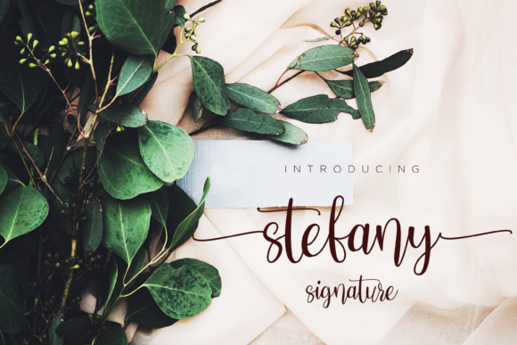 Stefany Signature: A Timeless Handwritten Font for Branding