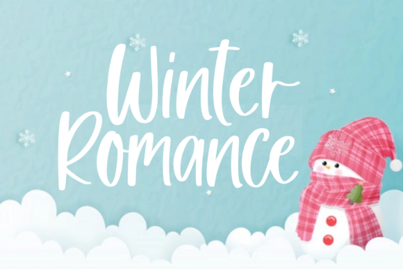 Winter Romance Font Review for Web Design