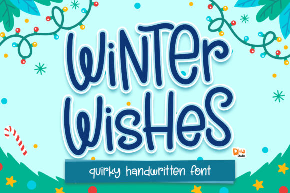 Winter Wishes: A Playful Handwritten Font for Branding